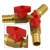 Heavy duty Brass made 12mm Hose Y 3Way Ball Valve for Fuel Air Water Gas for Plumbing Fittings and Pneumatic Fittings 6