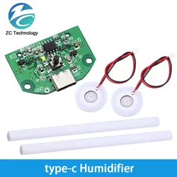 Compact USB Mini Humidifier DIY Kit with Mist Maker and Atomization Features (Type - c)