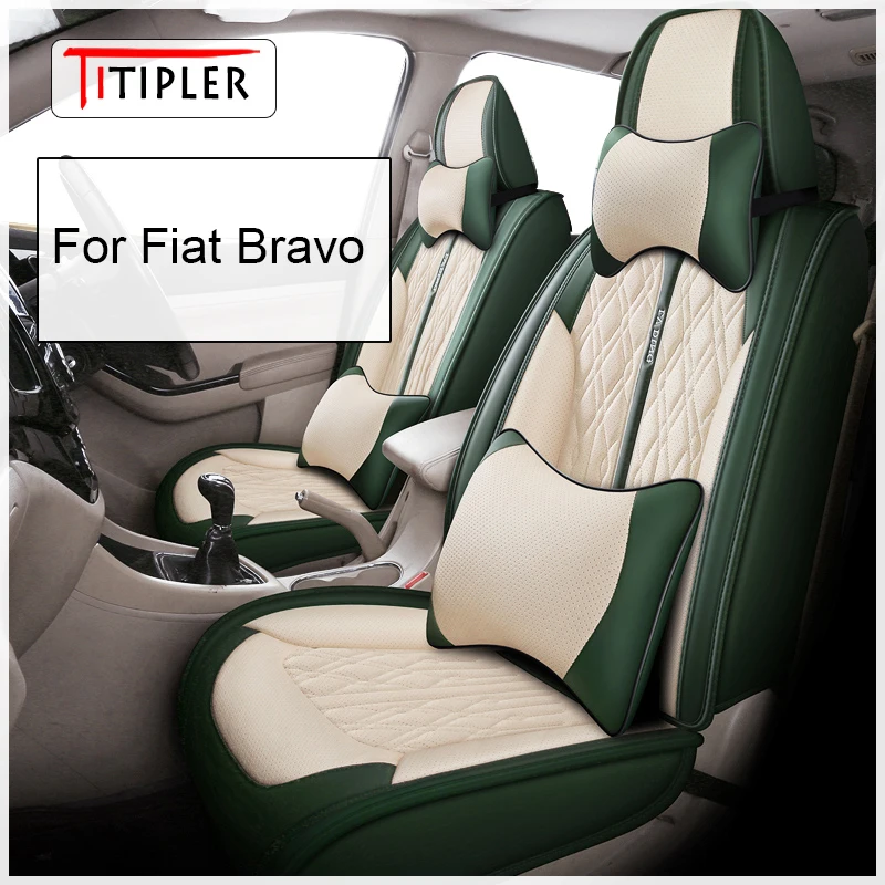 Titipler Coprisedile Auto Per Fiat Bravo Argo Cronos Fullback Mobi Sedici Qubo Seicento Accessori Auto Interni (1 Sedile)