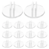 50pcs Business Cards Stand Tabletop Card Holder Clear Plastic Card Display Stand Base Store Sign Holder 2.4x2.4x1cm 1