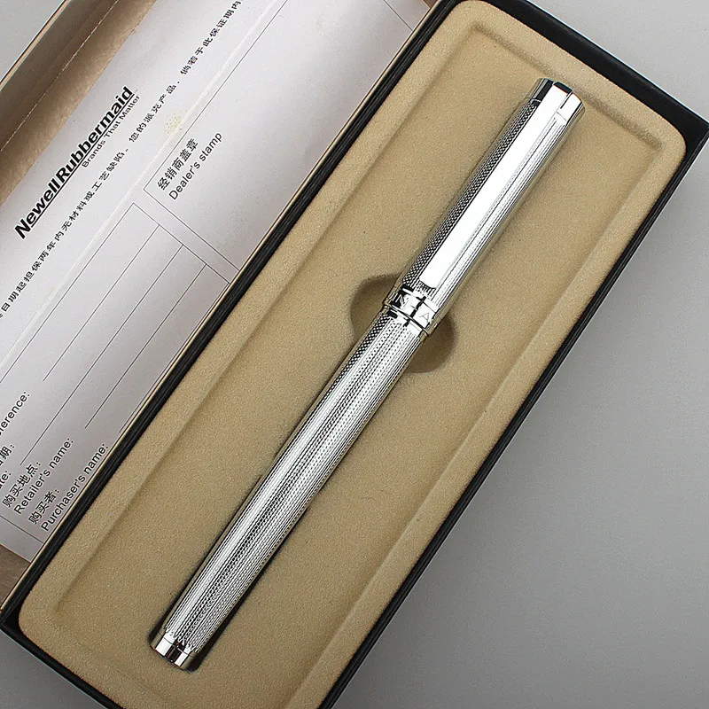 New JinHao Metal Fountain Pen Medium 0.6 0.7mm EF F Nib Stationery
