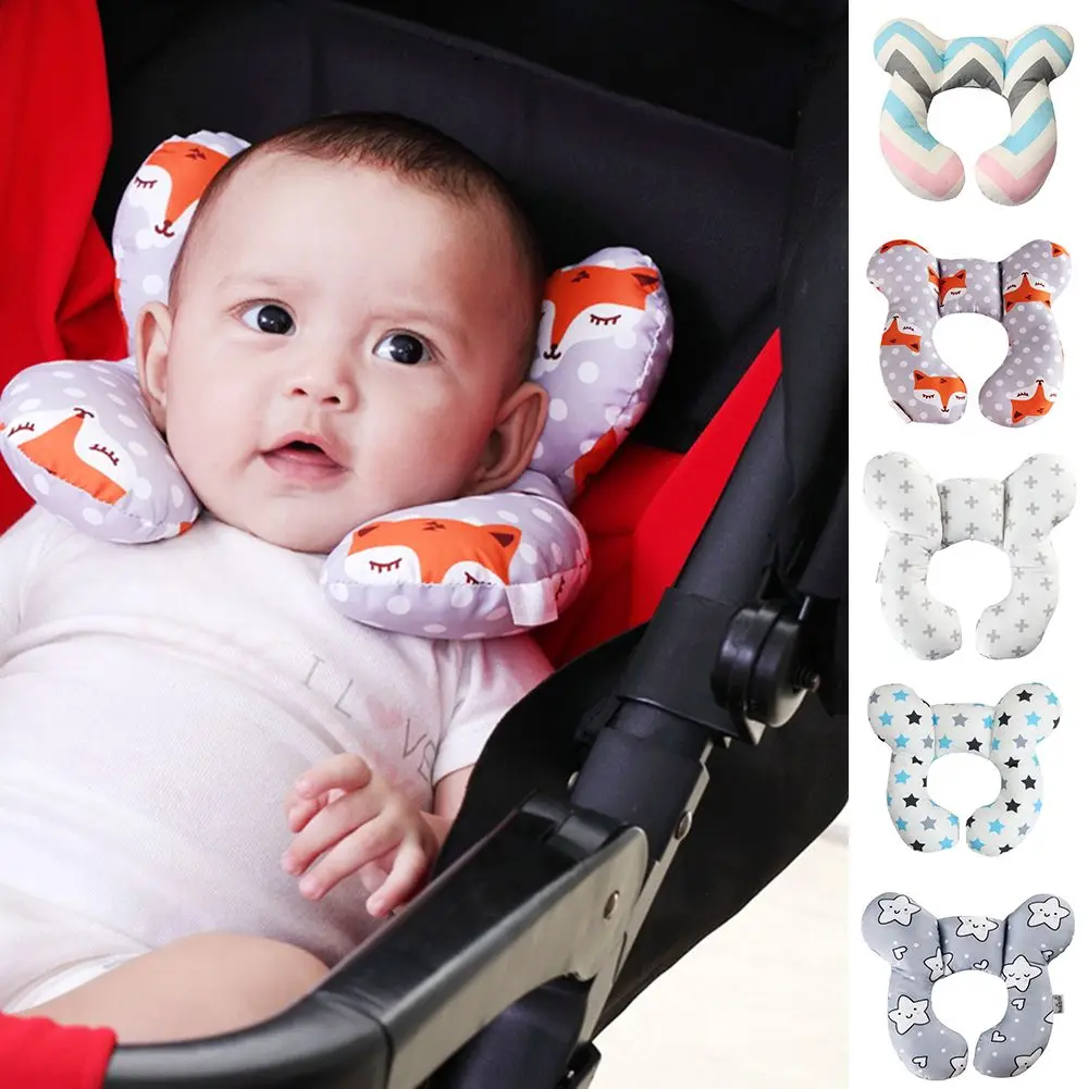 Children U Shape Neck Support Pillow Protective Travel Car Seat Head And Neck Pillow Headrest Head Protection Cushion 2