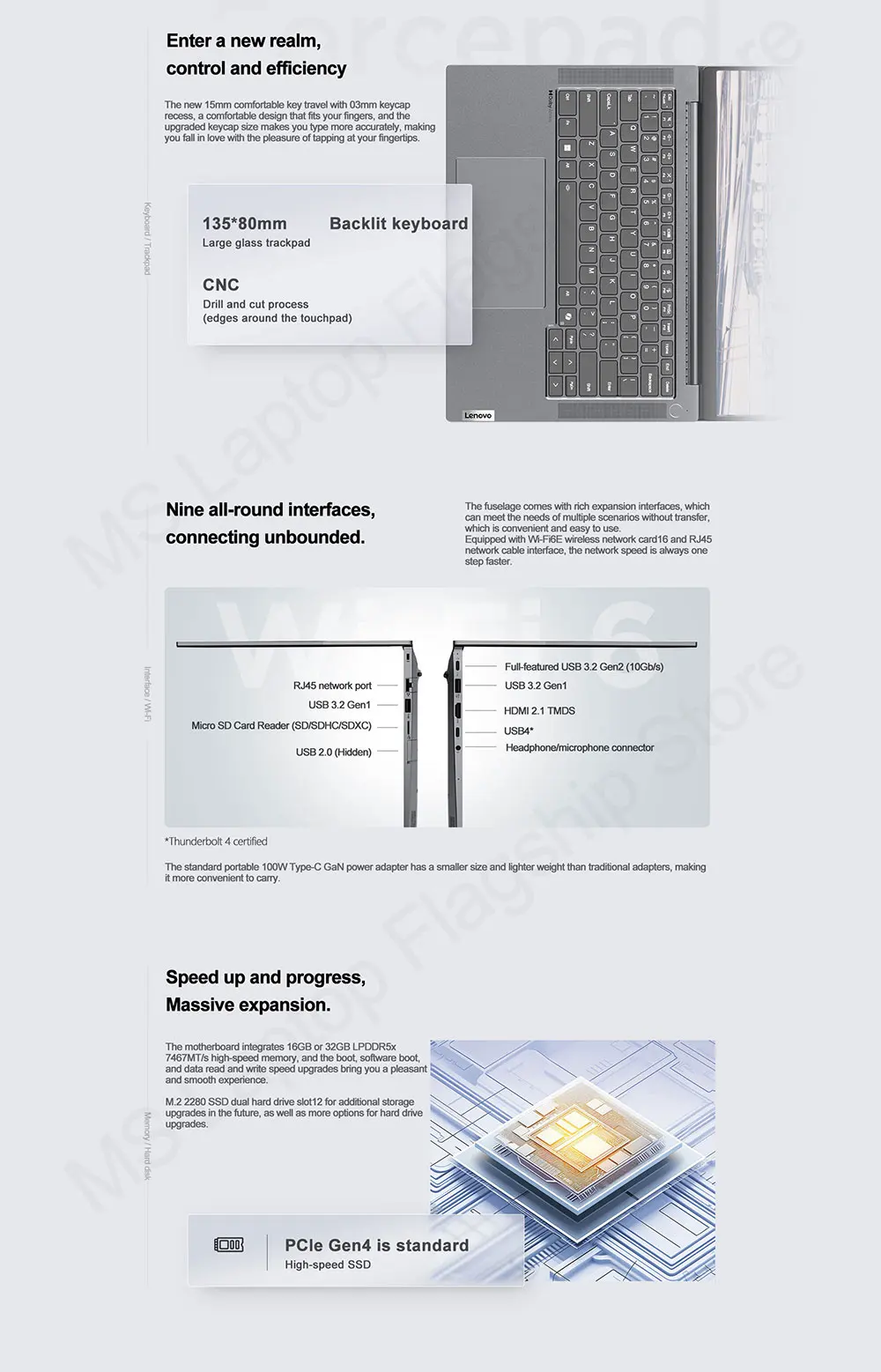 2024 Lenovo ThinkBook 14+ Laptop AMD R7 8845H Radeon 780M 16G/32GB RAM 1TB SSD 14.5inches 2.5K/3K 90Hz/120Hz 400nits Notebook PC 10 2024 Lenovo ThinkBook 14+ Laptop AMD R7 8845H Radeon 780M 16G/32GB RAM 1TB SSD 14.5inches 2.5K/3K 90Hz/120Hz 400nits Notebook PC 4