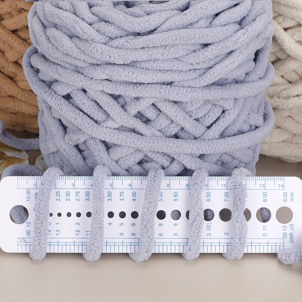 QJH 5 Pcs Chunky Chenille Yarn (95g/3.35oz), Worsted Yarn for DIY Crocheting Hand Knitting Blanket, Sweater Shawl Scarf Gloves 3