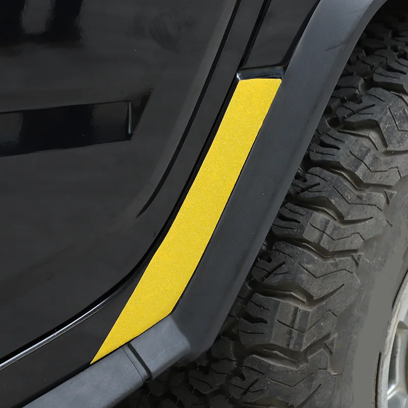 

For Hummer H2 2003 2004 2005 2006 2007 PVC Black/yellow car rear wheel anti-scratch Trim Stickers Car Accessories