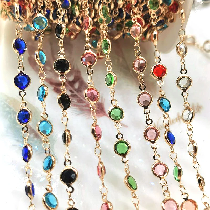 Necklaces Chandelier Beads Amazon Diy Glass Beaded Chain 1m