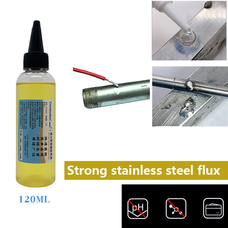 120ml Stainless Steel Flux Soldering nickel copper Liquid Solder Strong