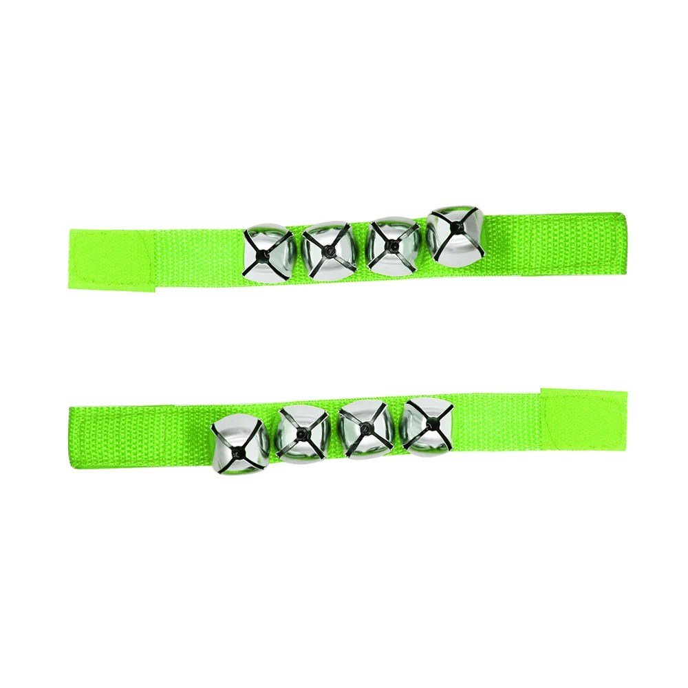 Hand Bell Jingle Bells Bracelet Wrist Tambourine Fastener Tape Percussion Musical Toy Party Kids Educational Games Orff Music Instruments