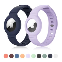 

Case for Apple AirTags Soft Silicone Strap Air Tag Anti-Scratch Bracelet Protective Cover Shell for AirTag children Watch Strap