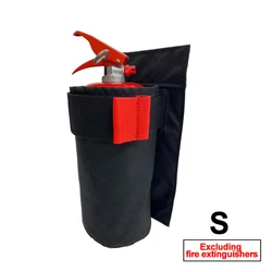 Durable Oxford Fabric Fire Extinguisher Organizer - Trunk Storage Bag & Seat Back Holder (Black S)