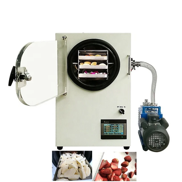 6-8kg Vacuum Freeze Drying Dried Machines Fruit Food Mini