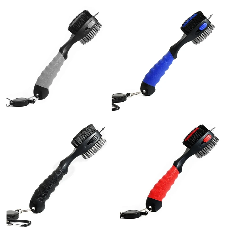 

Щетка для чистки клюшек, клюшек для гольфа, набор для чистки шариков, чистящий инструмент, аксессуары Gof (серый)