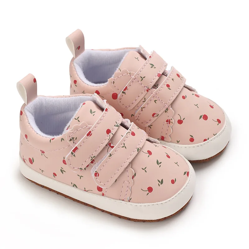 Newborns 0-18M Baby Shoes for Girls Toddlere Casual and Comfortable Cotton Soles Non Slip Canvas Shoes First Generation