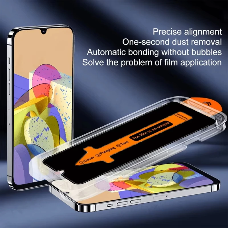 Privacy Easy-Install Tempered Glass Screen Protector - 1 to 5 Pack