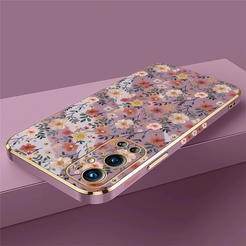 Luxury Soft Silicone Flower Pattern Back Cover Case