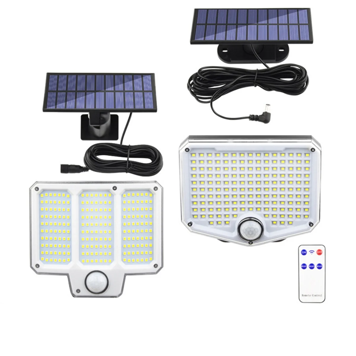 BAAU Solar Light Outdoor Super Bright Motion Sensor Solar Strong Power LED Garden Wall Lamp IP44 3 Working Mode 210 LED