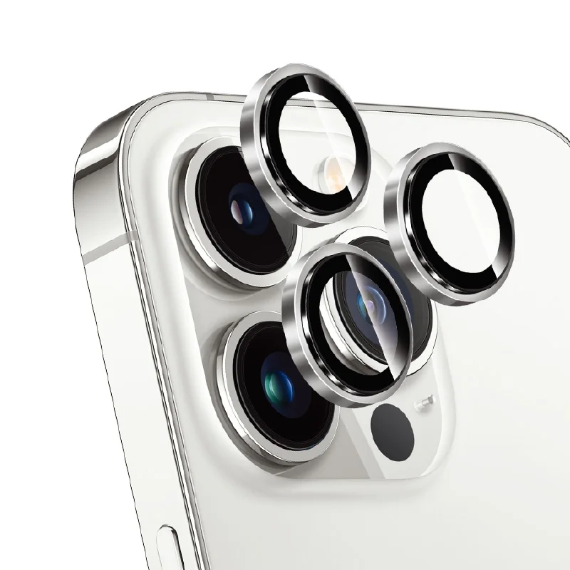 Universal Metal Ring Glass Camera Lens Protector