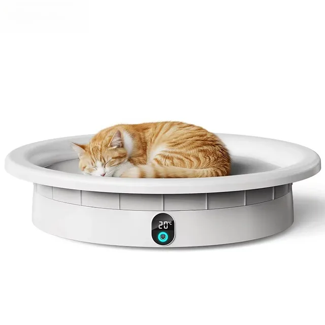 `2026 Smart 20-28℃ Thermostatic Pet Bed with Health Monitoring Weight Scale Heated Cat Dog Cushion for Small Animals Indoor Use` 2