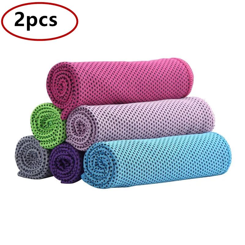 Quick Dry Summer Gym Cooling Towels Foldable Outdoor Running Fitness Yoga Towels for Men Women Microfiber Towels