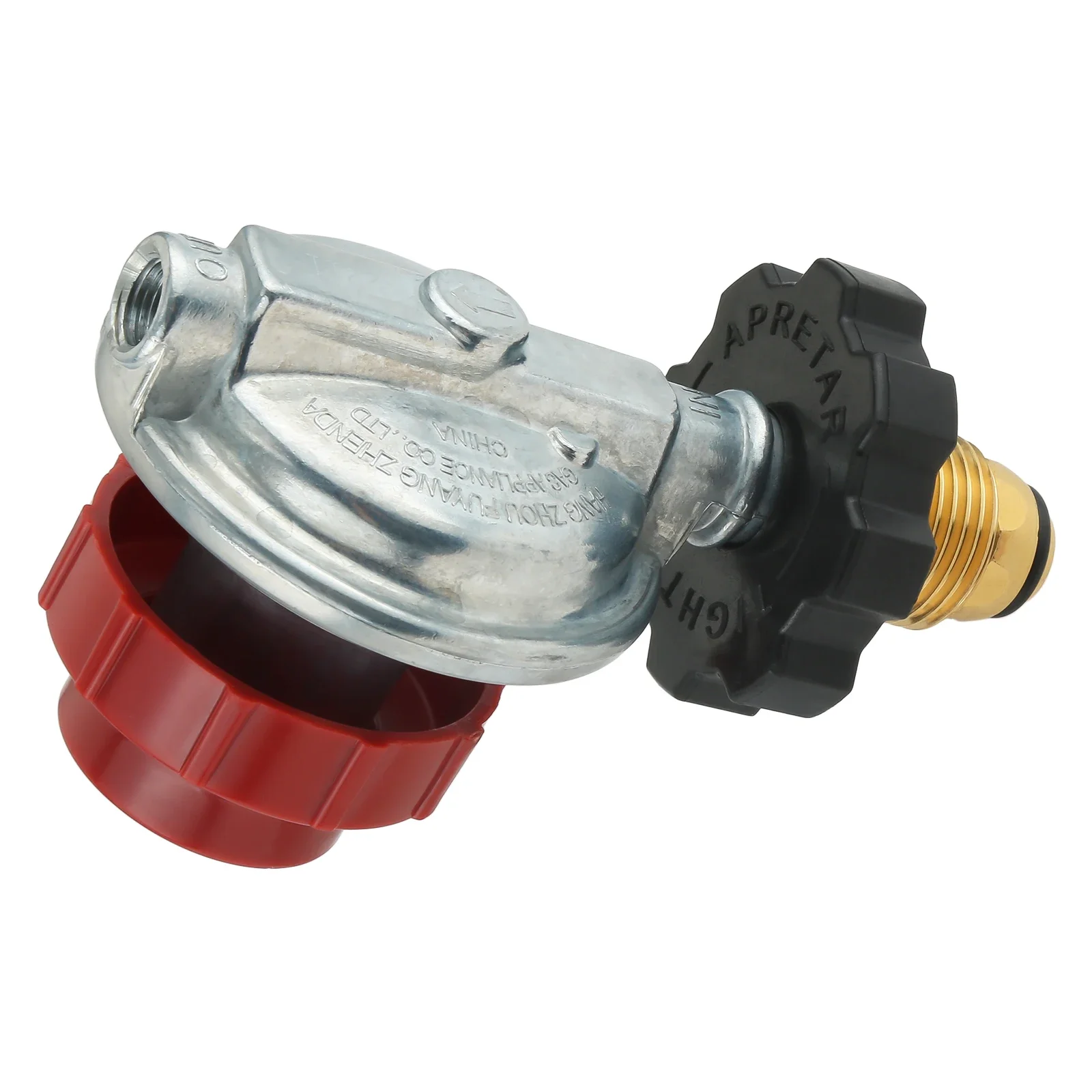 0-20Psi POL High Pressure Adjustable Propane Regulator Valve 5/16"&1/4" Hose Barb Connector 1/4" NPT & 3/8" Flare Male Fitting