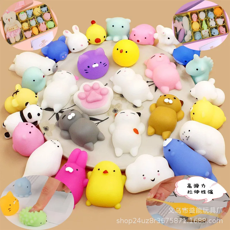 Kawaii Squishies Mochi Anima Squishy Toys 5-50Pcs For Kids Antistress Ball Squeeze Party Favors Stress Relief Toys For Birthday stress balls fidget toys anti stress toy release pressure toy squishy toys decompression toy sensory toys stress relieving toy