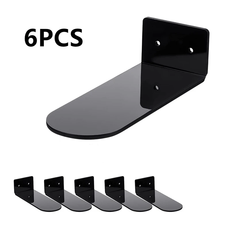 6 Pack Floating Shoe Shelves,Acrylic Wall Mounted Shoe Display Shelves,For Display Collectible Shoe&Sneaker 6