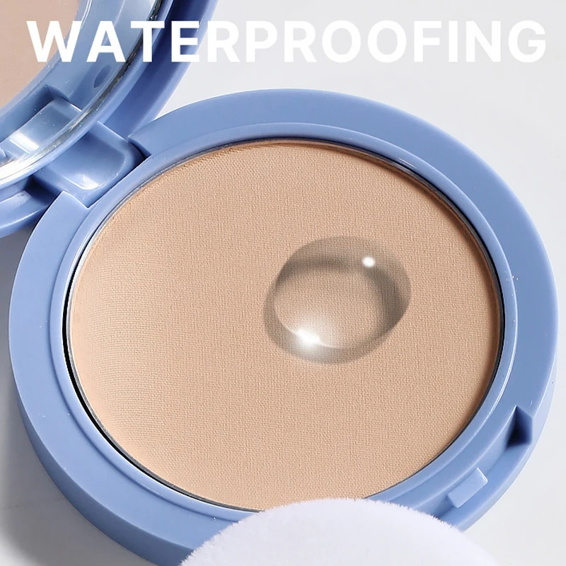 Description Picture 4 of item8colors Silk Soft Mist Powder Cake Smooth Press Sace Powder Control Oil Fully Cover Concealer Natural Lasting Makeup Powder