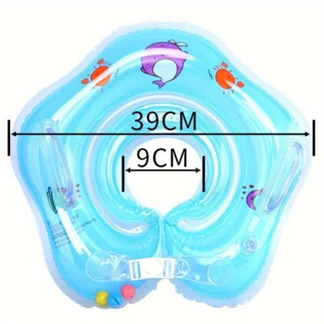 Baby Adjustable Swimming Ring Neck Ring Newborn Household Baby Bathing Ring 0-6 months Infants and toddlers 6