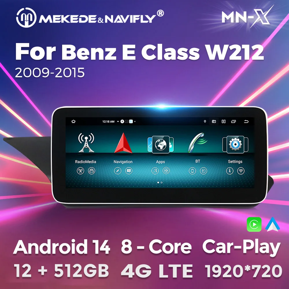 MEKEDE EU Store Autoradio für Mercedes Benz E-Klasse W212 E200 E230 E260 E300 S212 Auto Multimedia Player Navi GPS Carplay AUTO