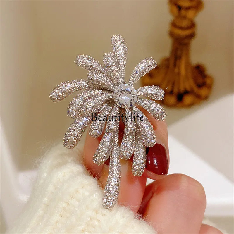 

Korean Style High-End Full Rhinestone Zircon Elegant Fashion Elegant Corsage