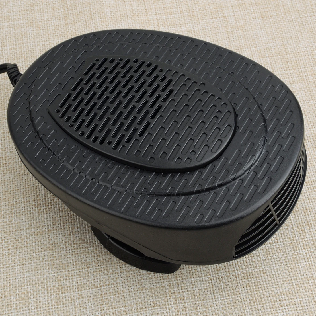 12V 150W Full Black Universal Car Front Heater Cooler Dryer Fan Windshield Defroster Demister Portable Heating