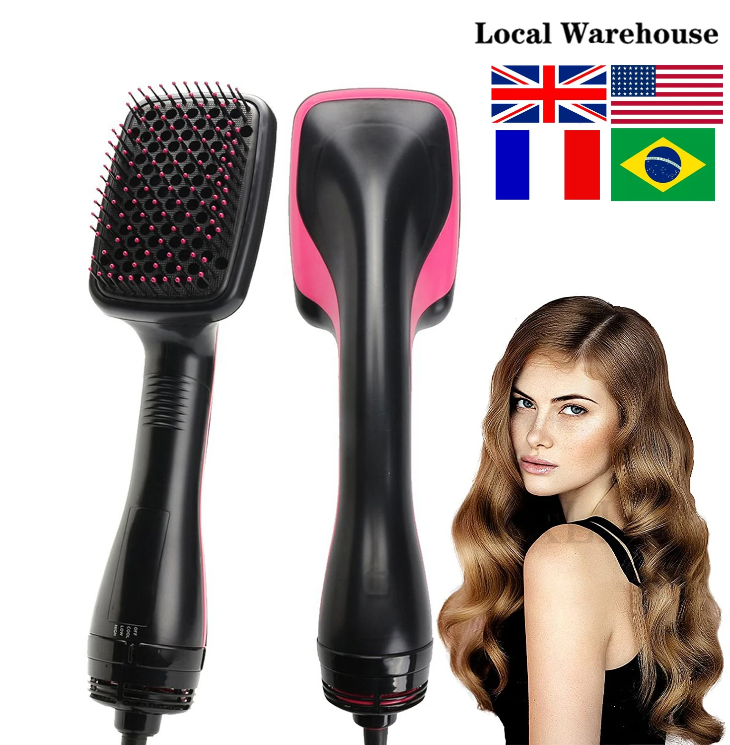 

Одношаговый фен и средство для увеличения объема Профессиональная щетка для выпрямления волос Фены для завивки волос с отрицательным ионом для женщин Быстросохнущая щетка с горячим воздухом