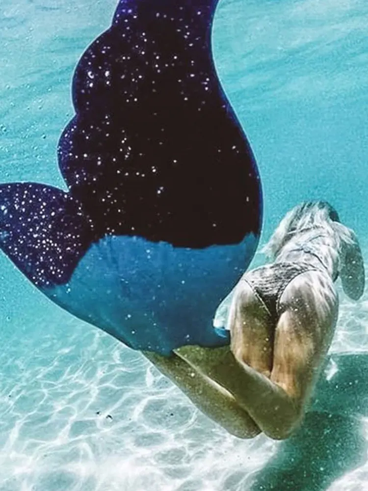 

Diving Swimming Single Webbed Australian Mermaid Adult Flippers Fish Tail Swimming Children Snorkeling Equipment Flippers