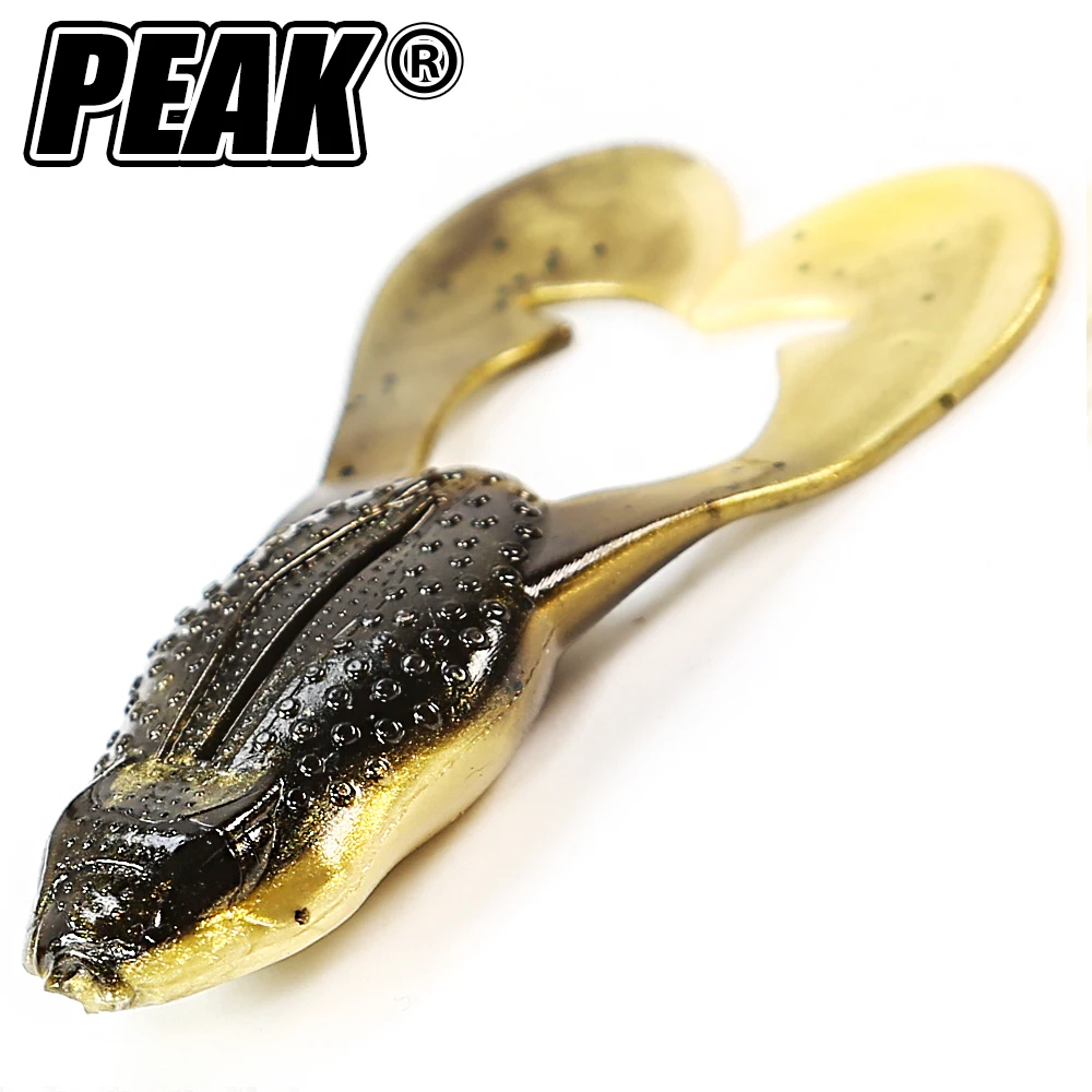SPITZE Frosch Typ Topwater Köder Silikon Donner Angeln Locken Doppel Propeller Weichen Köder Künstliche Wobbler Für Angeln