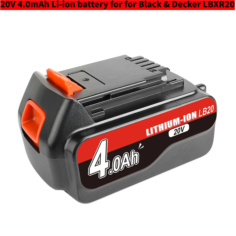 2 Pack 20V MAX 4.5Ah Replacement Battery for Black & Decker LBXR20  LBXR20-OPE LB20 LBX20 LBX4020 LB2X4020-OPE