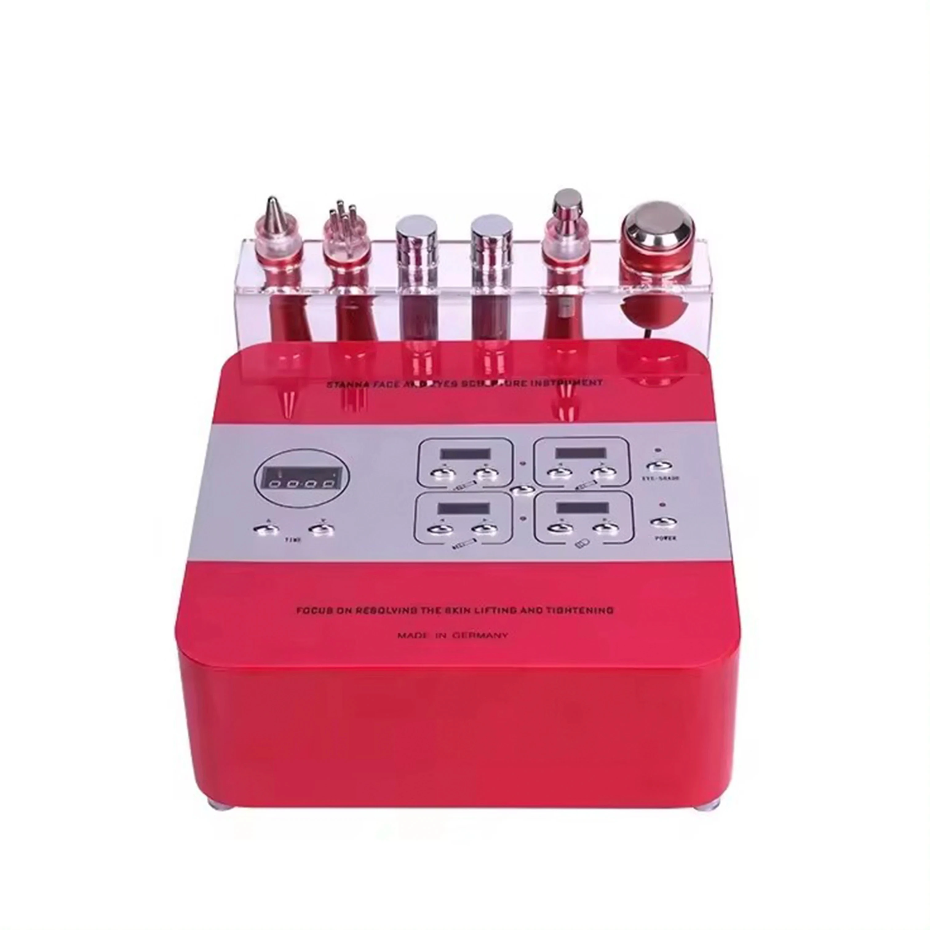 Portable Skin Care Facializer Ultrasonic Instrument Oxidizer 6 Colors Facial and Eye Retouching