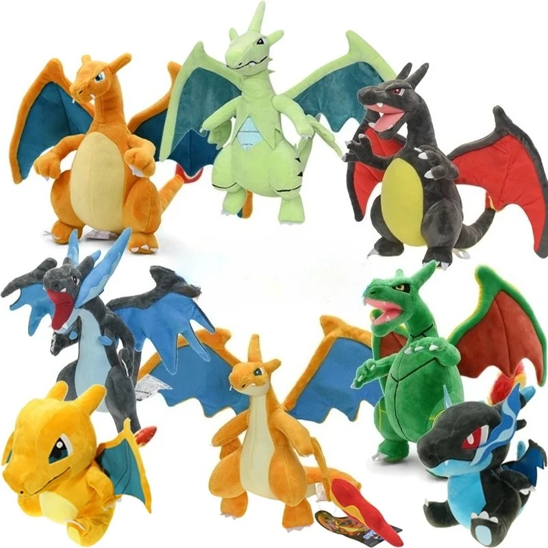 Peluche Charizard nelle sue varie versioni (circa 20-40cm)
