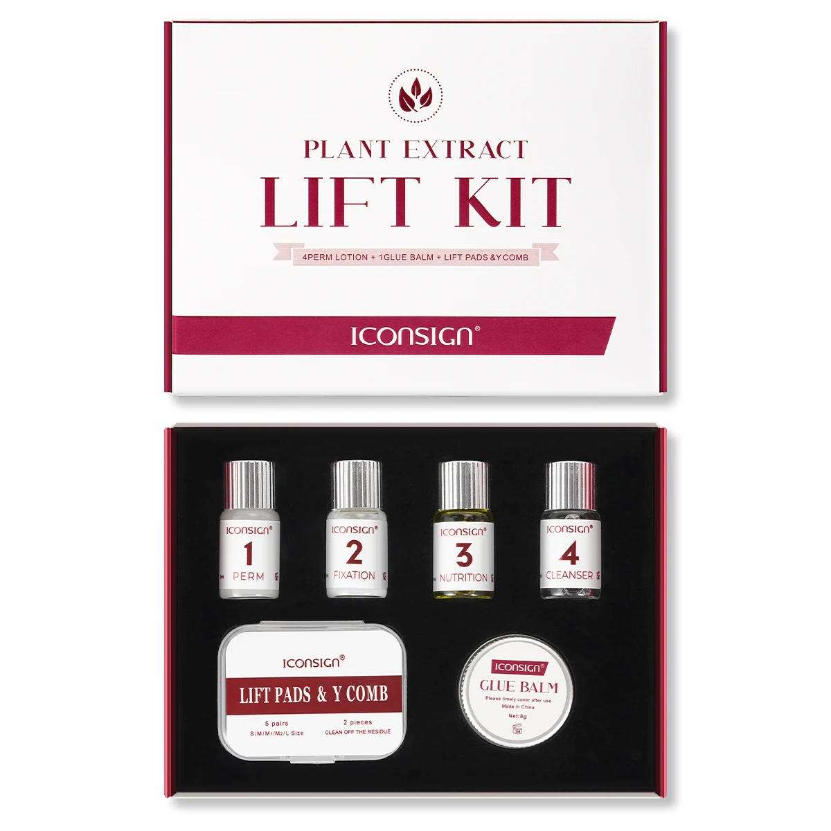 ICONSIGN Glue Balm Lash Lift Kit Cysteamine Professional Eyelash Keep 90 Days Curly Lifting Beaty Gift Kits Makeup Tools Sets