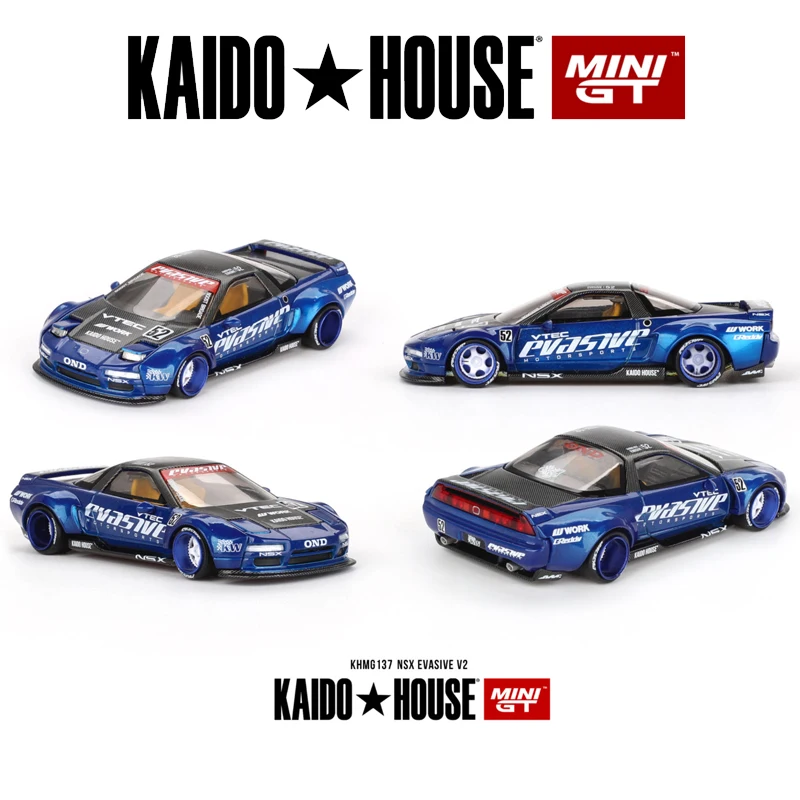 Kaido House NSX Blue Evasive V2 wide-body alloy car model 137