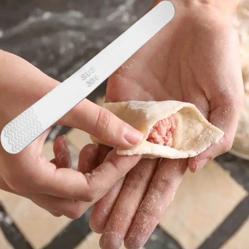 1~10PCS Stainless Steel Kitchen Dumpling Stuffing Scoop Wonton Stuffing Pick Mixing Spoon Kitchen Dumpling Pick Tools