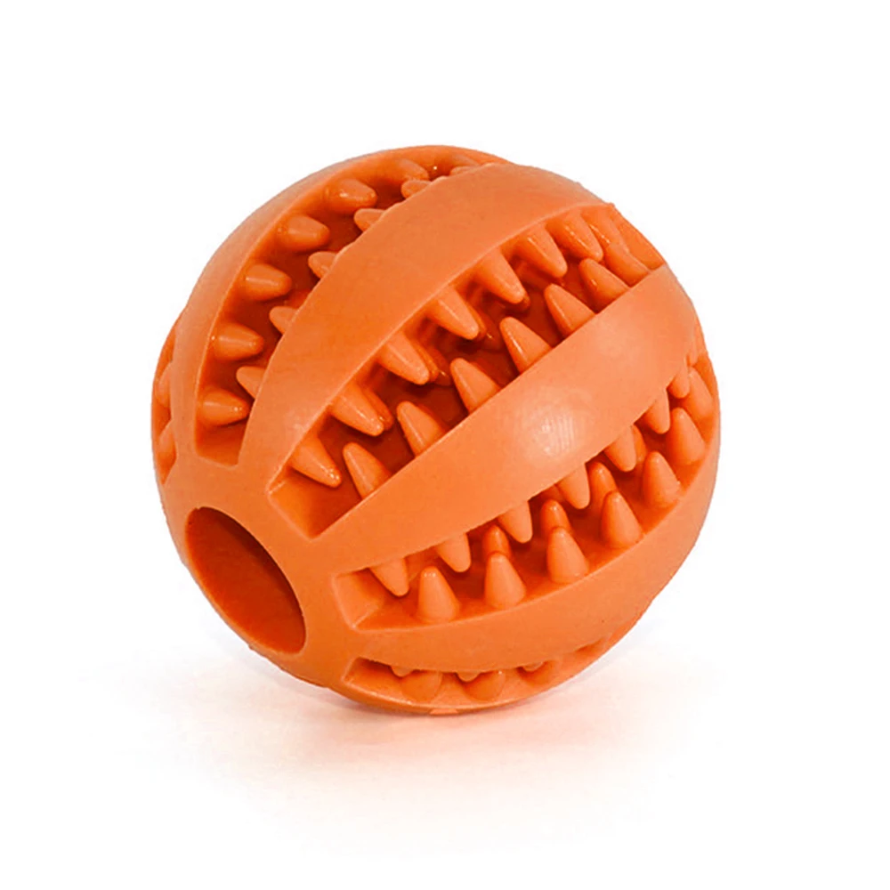 S/L Interactive Rubber Dog Ball Toys Pet Chew Play Toys for Puppies Small Dogs 
