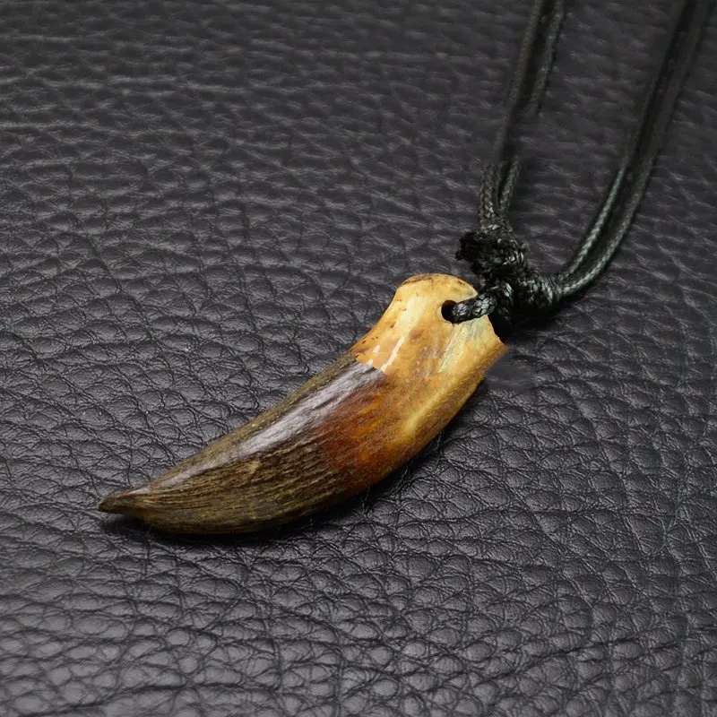 Double Tusk Necklace — EWA TRIBAL COLLECTIVE