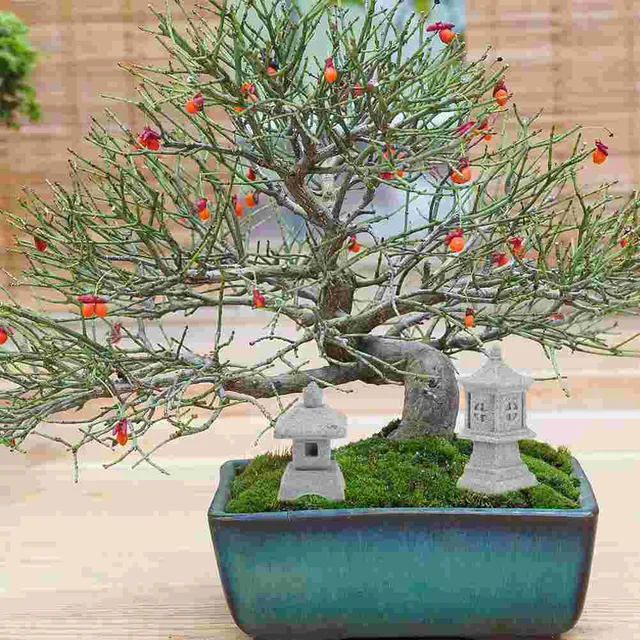 Japán Torony Könnyű Dekoráció Otthoni Asztali Díszek Mikroterület Díszítse Pagoda Szobor Kő Alakú Akvárium Rejtőzködő Barlang - Image 6