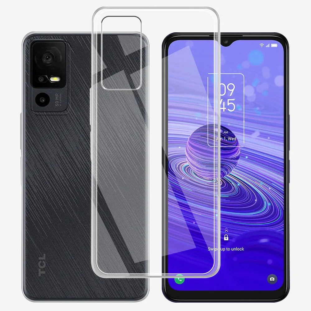 Per Tcl 40 Se Custodia 6.75 Pollici Custodia Morbida In Silicone Tpu Trasparente Per Tcl 40 Se Funda Per Tcl 40 Se Coque Trasparente