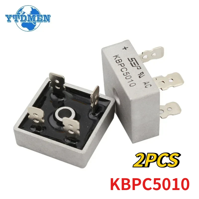 2PCS KBPC5010 Diode Bridge Rectifiers Diodes 50A 1000V Electronic Components diode bridge rectifier electrical rectifier diodes rectifier diodes electrical diodes electrical component