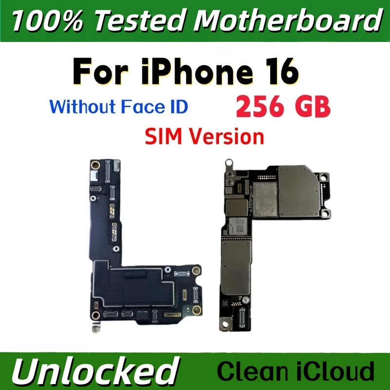 100% Unlocked Motherboard For iPhone 16 pro Max With Face ID