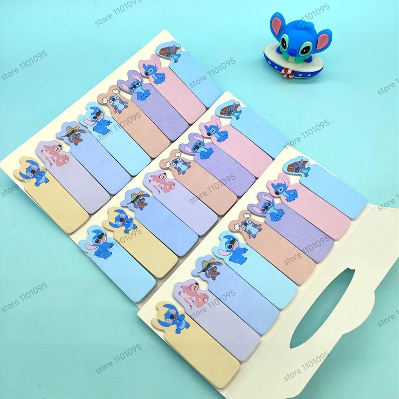 3pcs/lot Disney Stitch Memo Pad Sticky Notes Bookmark Kawaii Stationery Scrapbooking label Post Office School Supplies 5