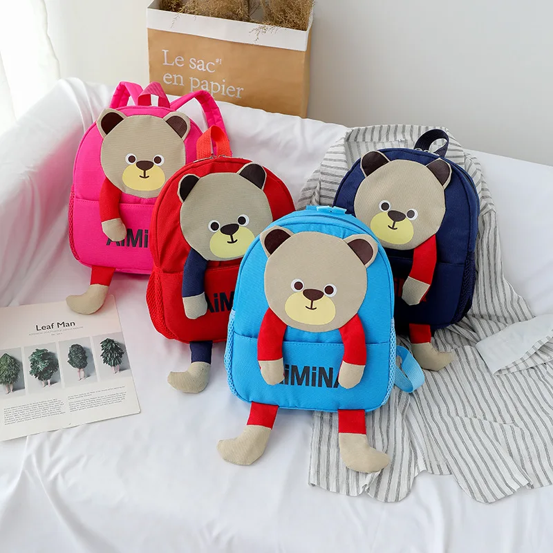

Toddler Backpack Anti-lost Kids Baby Bag Cute Animal Bear Children Backpack Kindergarten School Bag for Girls School Supplies