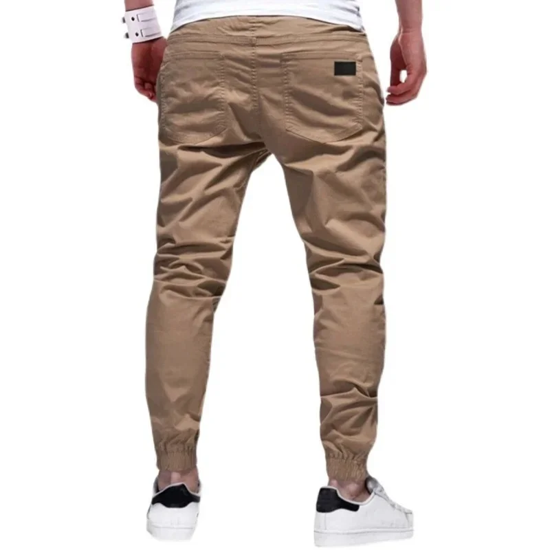 Spring Autumn Men Pants sport Joggers trousers Solid Color Straight Pants Woven Sweatpants casual Trousers