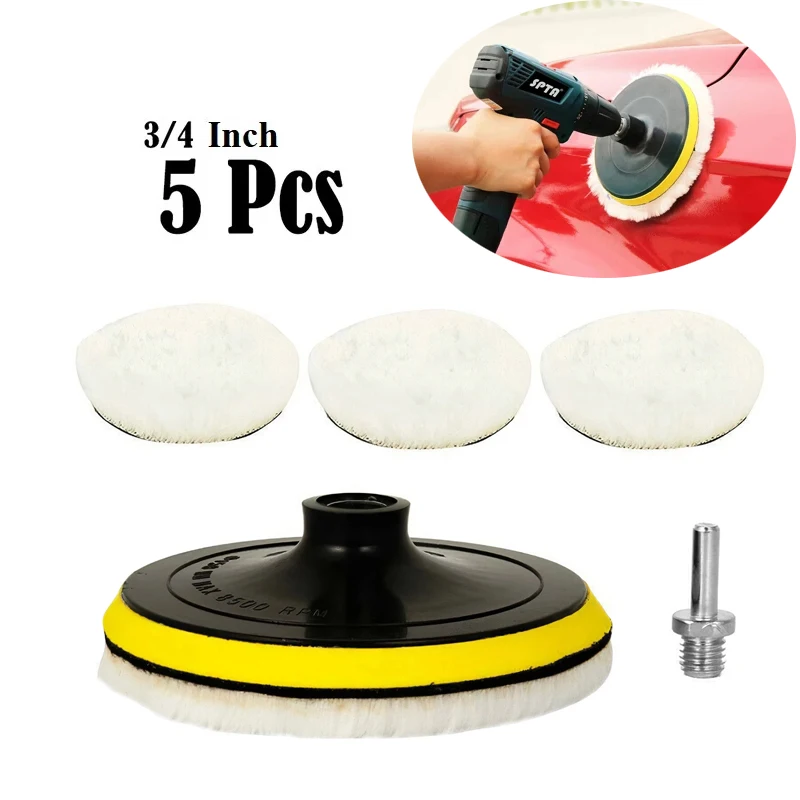 Car Motorcycle Polisher Polishing Buffing Pad Mop Wheel Kit Set for Drill  Rotary